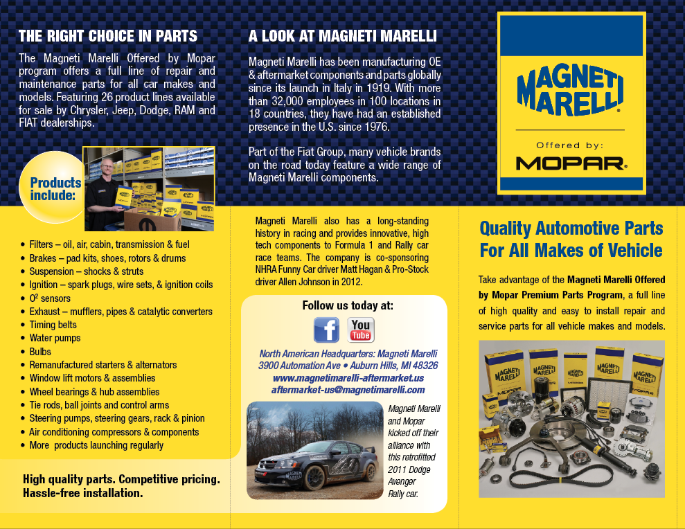 Magneti Marelli tri-fold